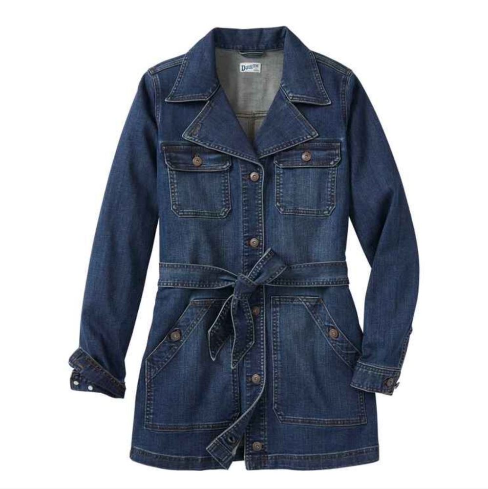 Duluth Trading Company Denim Trench